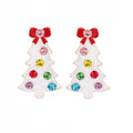 Rhinestone Christmas Tree Earrings - DippedShop Wholesale - #7699