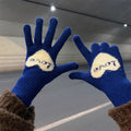 Cute Heart Print Warm Touch Screen Knit Gloves 6W6GLO107
