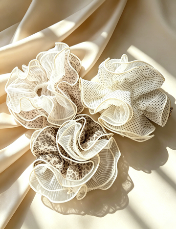 Double Layer Organza Oversize Hair Scrunchie MK2BW6W6HSR07
