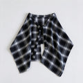 Fashion Plaid Half Skirt Tie Waist Hip Scarf 6W1SL43