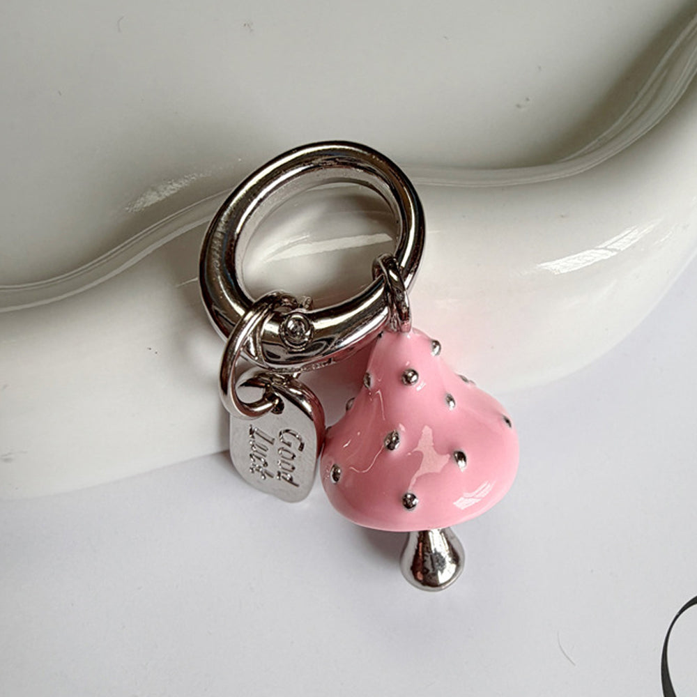 Enamel Mushroom Keychain Charm - DippedShop Wholesale - #7283
