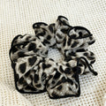 Vintage Leopard Print Ruffled Hair Scrunchies 6W6HSR388
