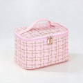 Plaid Tweed Makeup Bag - DippedShop Wholesale - #8019