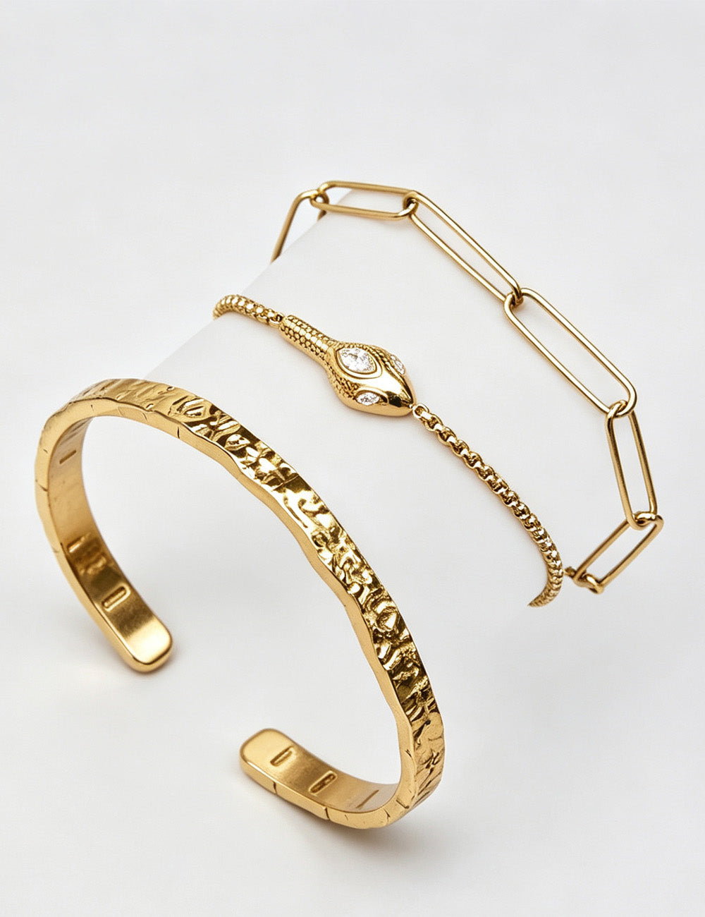 Minimalist Gold Plated Chain Bracelets 6W6JBR485