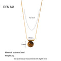 Tiger Eye Pendant Necklace - DippedShop Wholesale - #9235