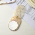 Vintage Leopard Oval Acetate Hair Combs MK2PPM6CT5CB64