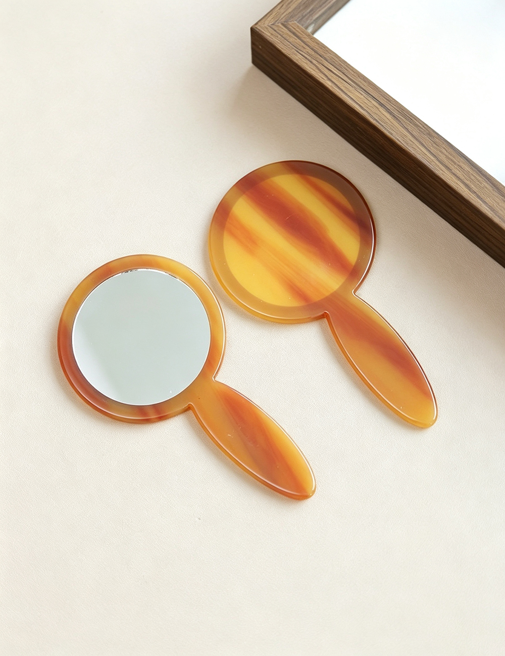 Chic Round Acetate Portable Ma - DippedShop Wholesale - #6227