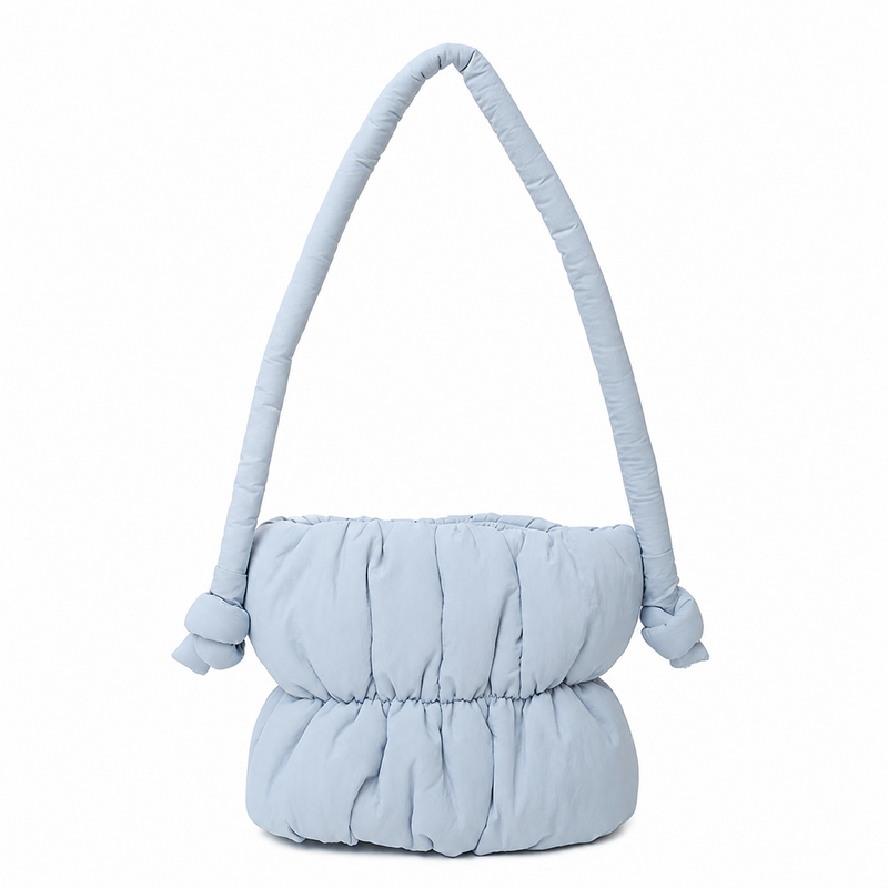 Casual Nylon Puffer Bucket Shoulder Bag 6W10BBG1808
