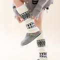 Fair Isle Leg Warmers - DippedShop Wholesale - #0083