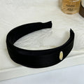 Elegant Solid Color Satin Wide Headband 6W6HBD325