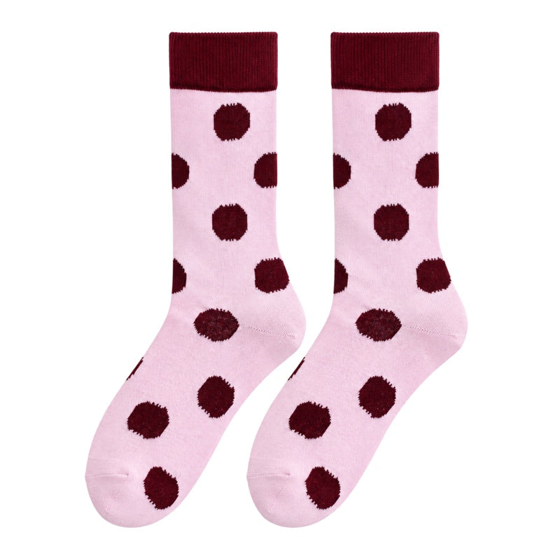 Colorful Polka Dot Tabi Crew Socks 6W8FSO651