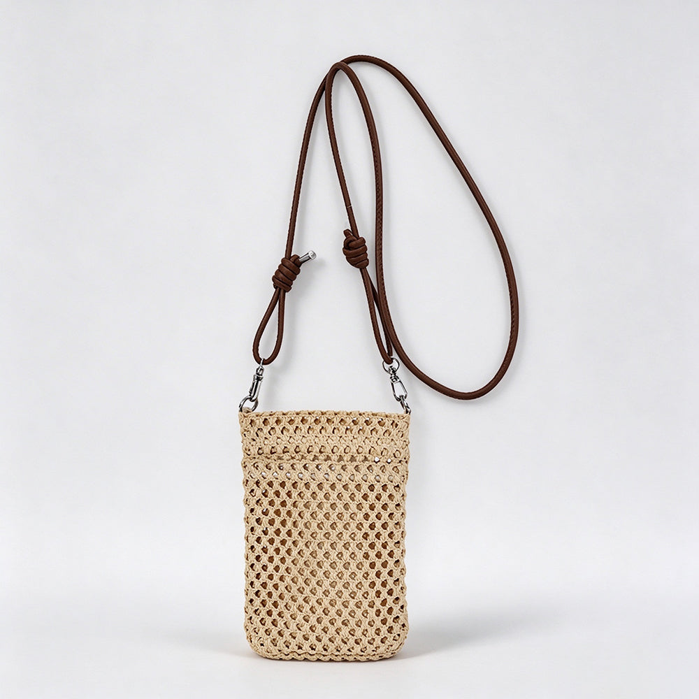 Casual Beach Straw Woven Crossbody - DippedShop Wholesale - #2259