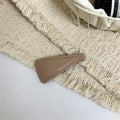 Simple PU Leather Rectangle Snap Hair Clip 6W6HCP1624