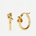 Knotted Hoop Earrings - DippedShop Wholesale - #7523