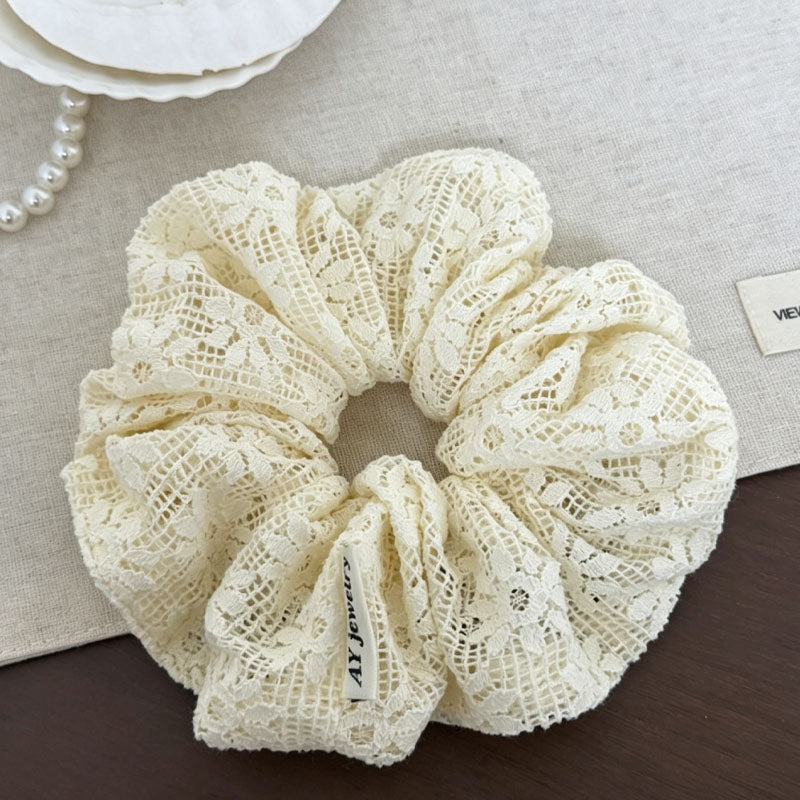 Simple Solid Color Hollow Out Elastic Scrunchies 6W6HSR384