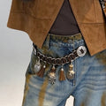 Vintage Distressed Ethnic Tassel Waist Blet 6W6JBT191