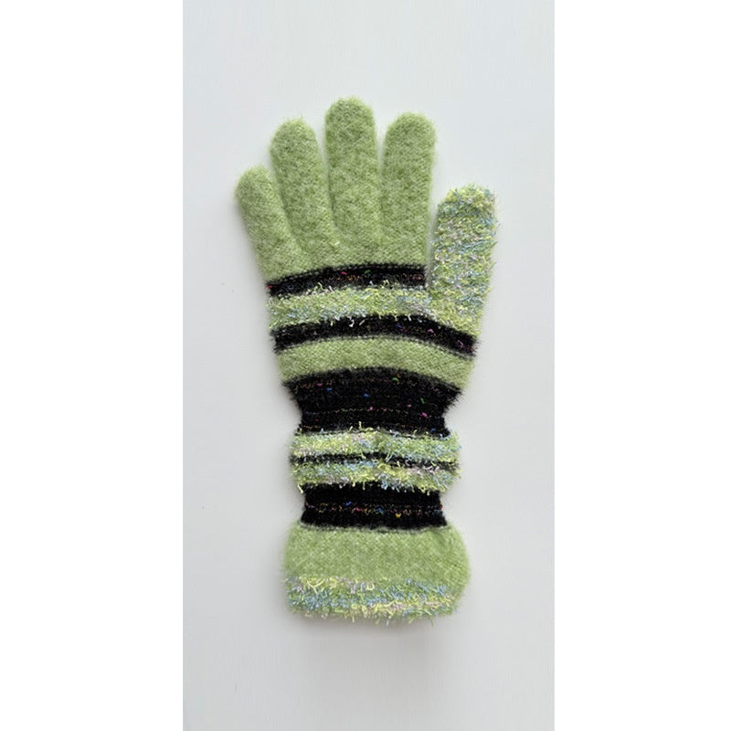 Stylish Color Block Splice Warm Gloves 6W6GLO90