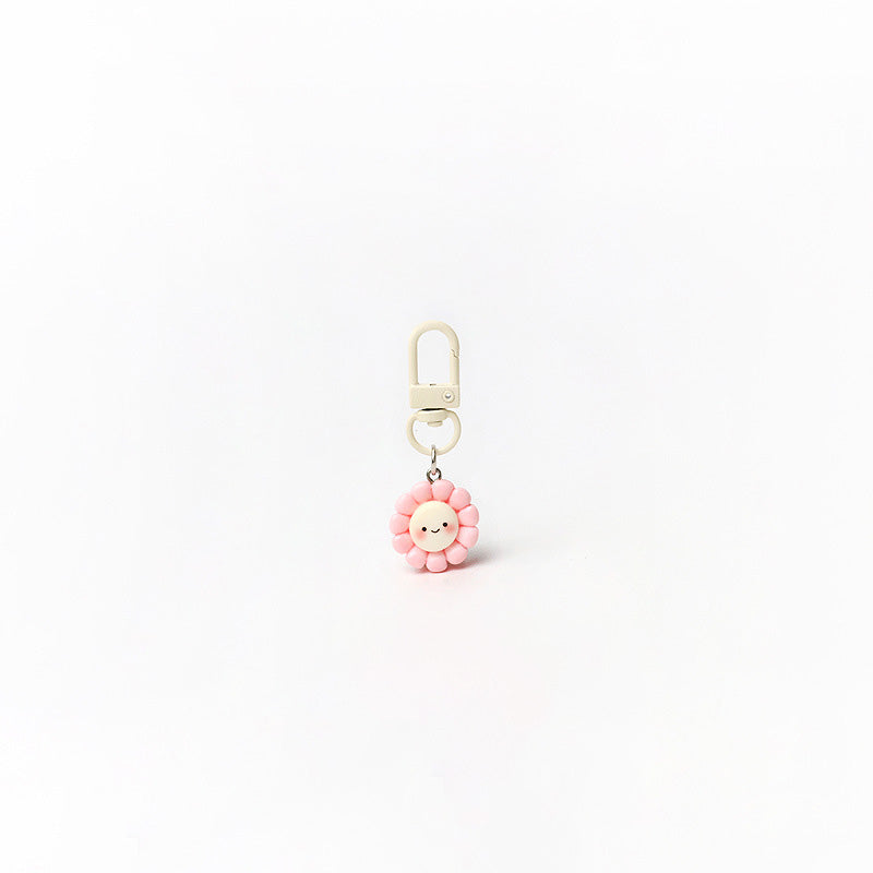 Cute Smile Floral Pendant Keychain Bag Charm 6W10BBC673
