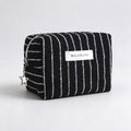 Simple Color Block Striped Portable Cosmetic Bag 6C5CO268