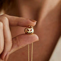 Halloween Gold Plated Pumpkin Pendant Necklace 6W6JNC604