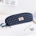Cute Plaid Puppy Pattern Portable Pencil Case 6S10BOB1063