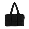 Simple Solid Color Soft Puffer Tote Bag 6W10BBG1801