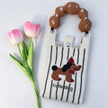 Funny Knit Cartooon Print Crossbody - DippedShop Wholesale - #6579