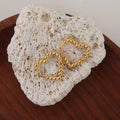 Beaded Heart Hoop Earrings - DippedShop Wholesale - #2275