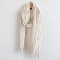 Solid Color Thin Mesh Long Silk Scarf 6W6NSC233
