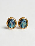 Natural Abalone Shell Stud Earrings 6W6JER782