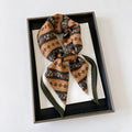 Trendy Striped Paisley Print Headscarf Silk Scarf 6W6NSC231