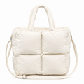 Trendy Puffer Square Solid Color Shoulder Bag 6W10BBG1805