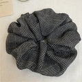 Minimalist Plaid Print Hair Scrunchies 6W6HSR381
