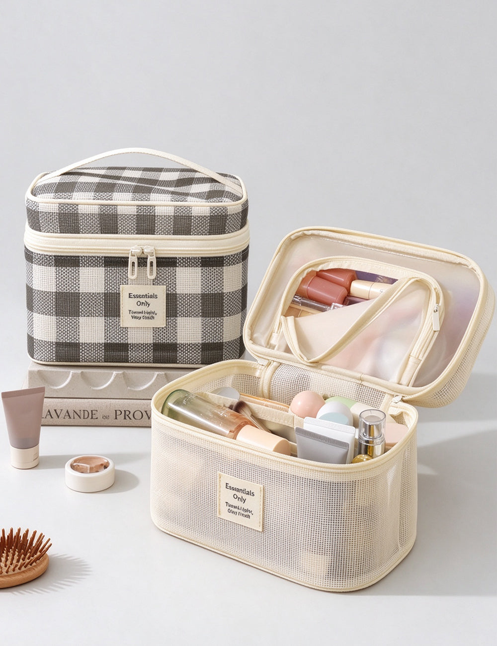 Casual Hollow Mesh Travel Portable - DippedShop Wholesale - #4275