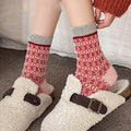 Stylish Color Block Polka Dots Knit Socks 6W8FSO1005