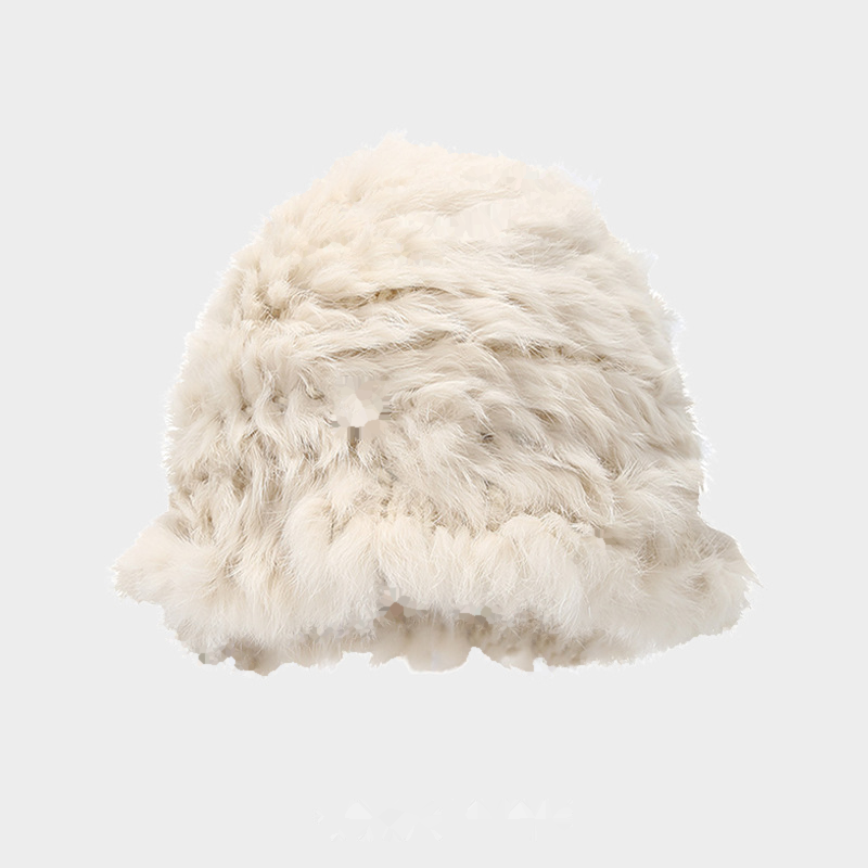 Elegant Faux Rabbit Fur Bucket Hats 6W6HAT679