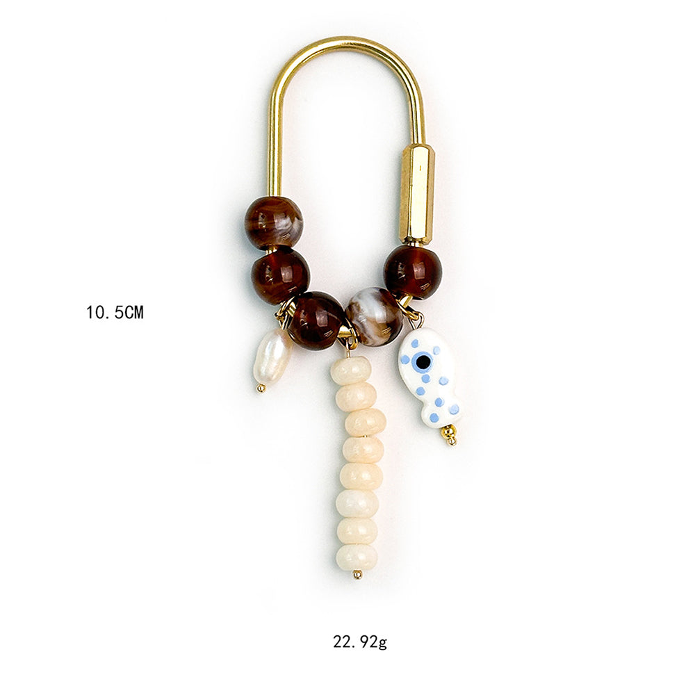 Pearl Fish Bead Bag Charm - DippedShop Wholesale - #2611