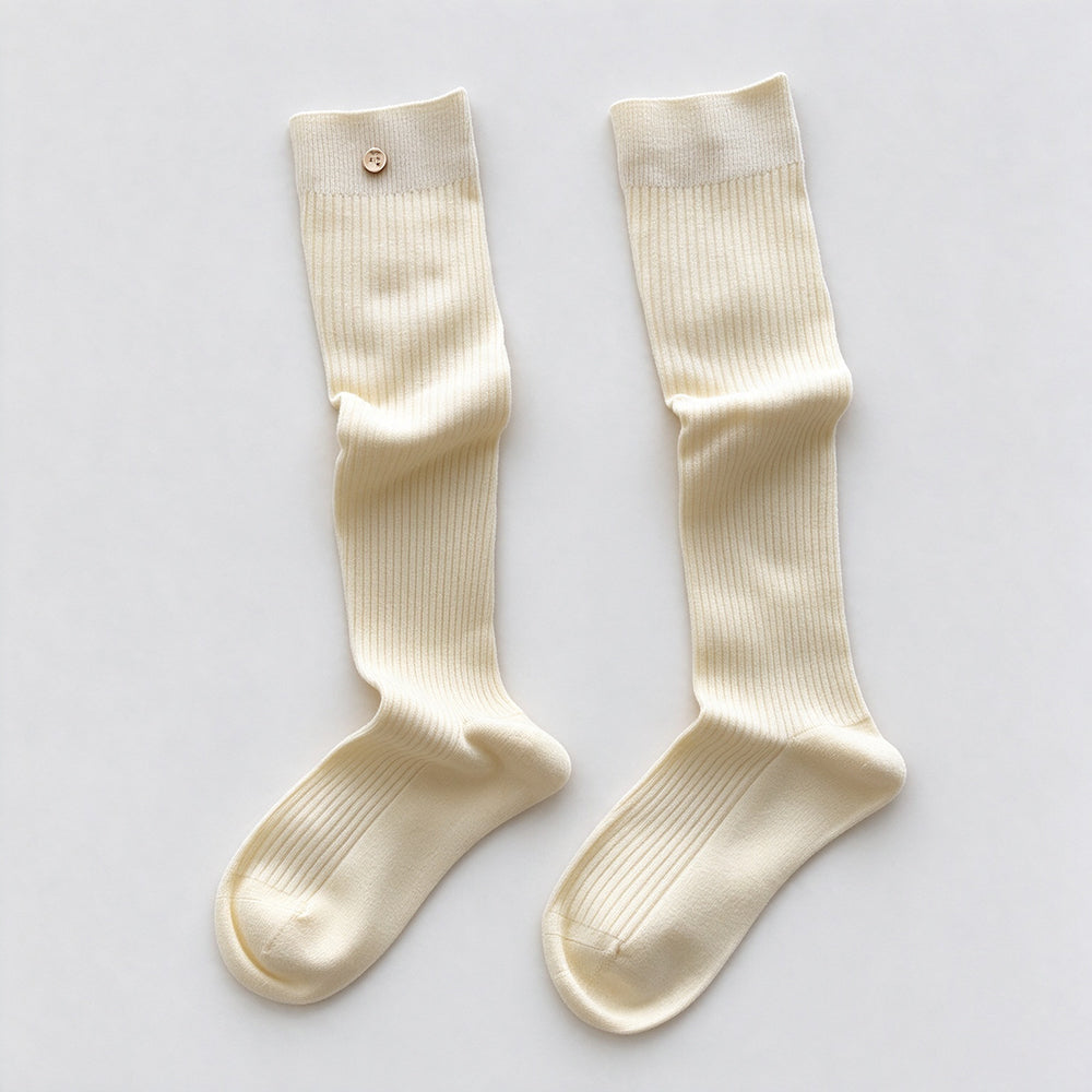 Rib Knit Long Socks - DippedShop Wholesale - #1795