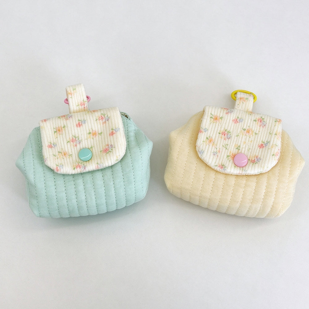 Floral Corduroy Flap Mini Pouch 6W10BWB387