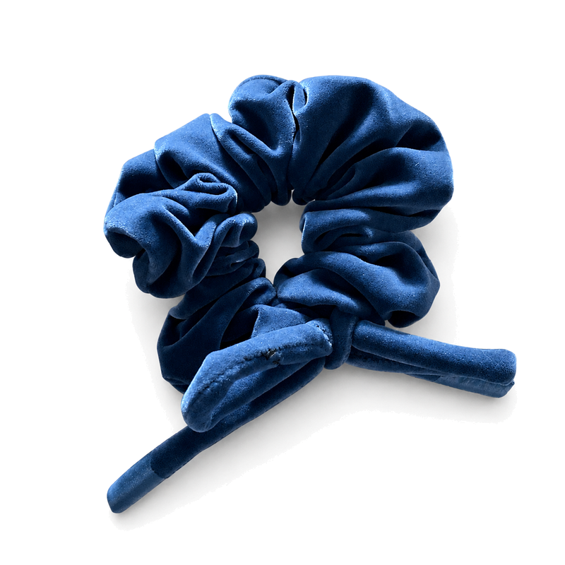 Simple Solid Color Velvet Bowknot Scrunchies 6W6HSR336