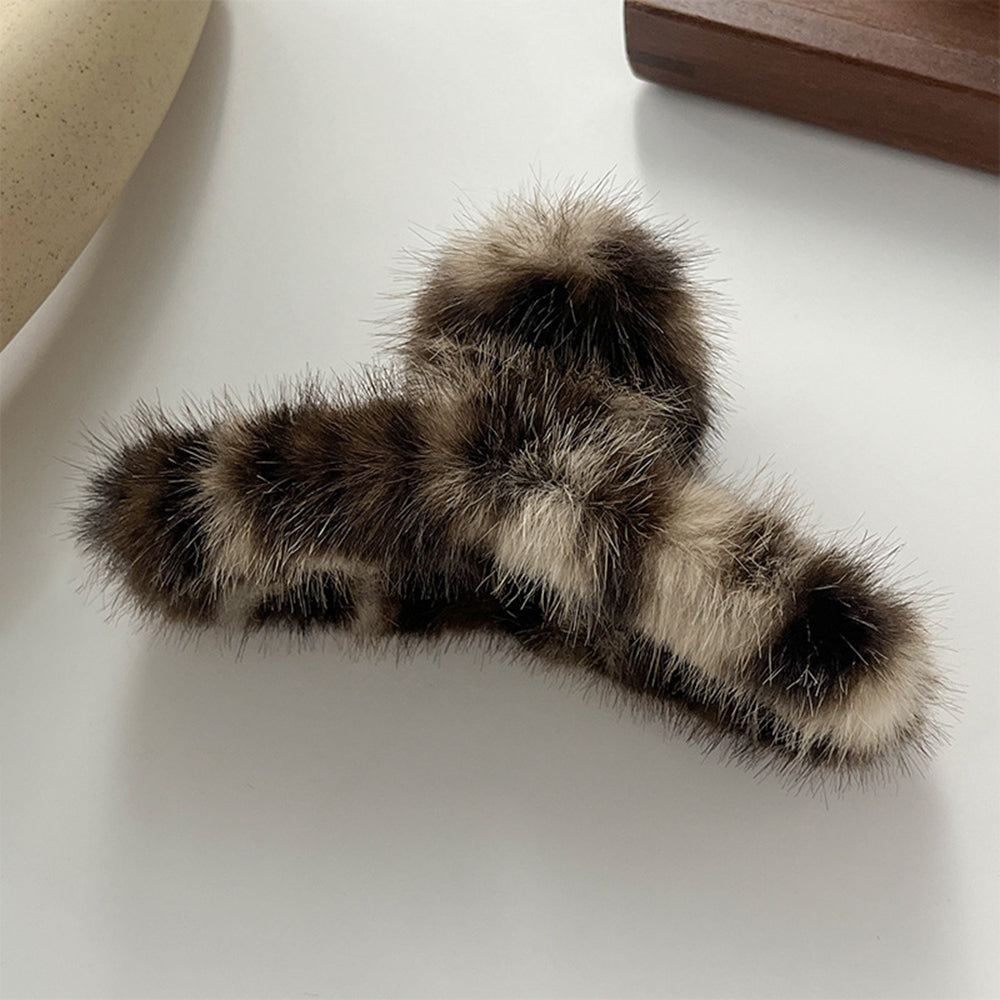 Faux Fur Hair Claw - DippedShop Wholesale - #4099