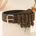 Vintage Faux Suede Multi-Hook Utility Waist Belt 6W6JBT233
