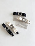 Sweet Polka Dots Heart Rhinestones Hair Clips 6W6HCP1231