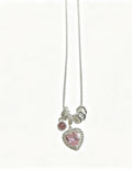 Sweet Cubic Zirconia Heart Pendant Necklace 6W6JNC389L