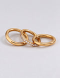 Cubic Zircon Ring Set - DippedShop Wholesale - #9475