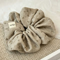 Sweet Floral Print Ruffled Hair Scrunchies 6W6HSR351
