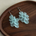 Sweet Multilayer Petals Tassel Hook Earrings 6W6JER567