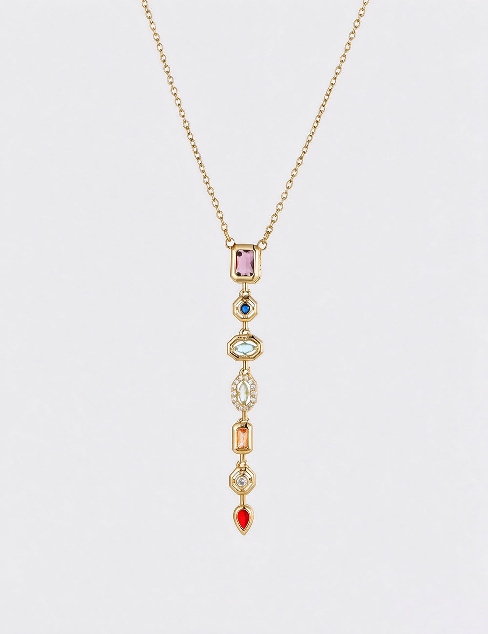Cubic Zircon Pendant Necklace - DippedShop Wholesale - #6659