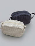 Minimalist Striped Large Capacity Portable Makeup Bag MK2BW6S10BOB87