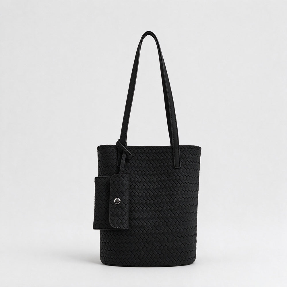 Vintage Woven Commuter Bucket Tote Bag 6W10BBG2467